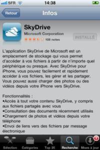 Store skydrive iphone